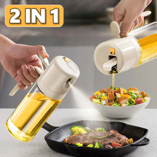 Premium 2-in-1 Oil Dispenser and Sprayer for Cooking
